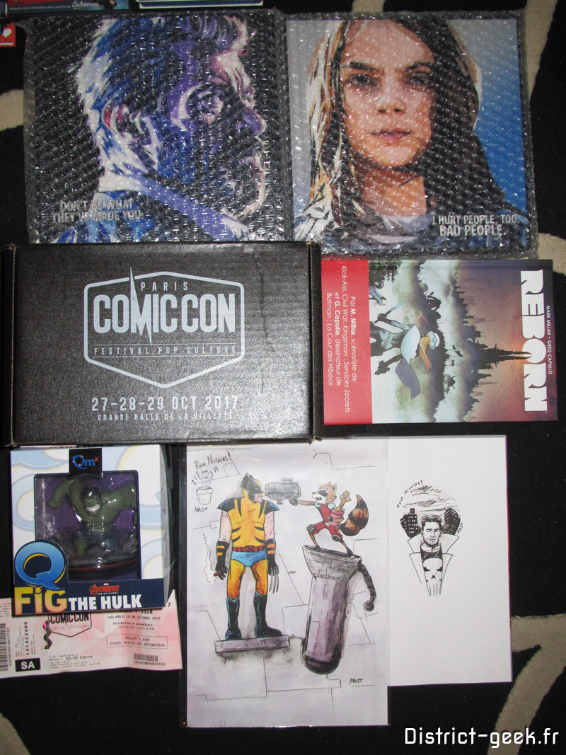 Achats souvenirs Paris Comic Con 2017