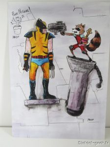 Lithographie dédicacée par JL MAST