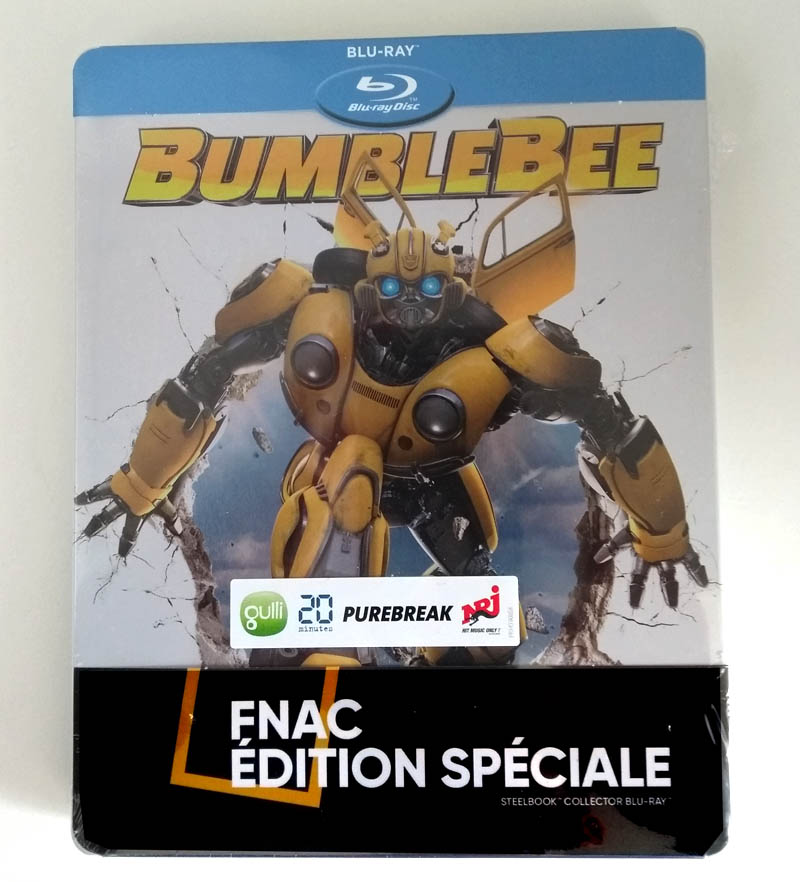 Bumblebee - steelbook Fnac - emballage recto