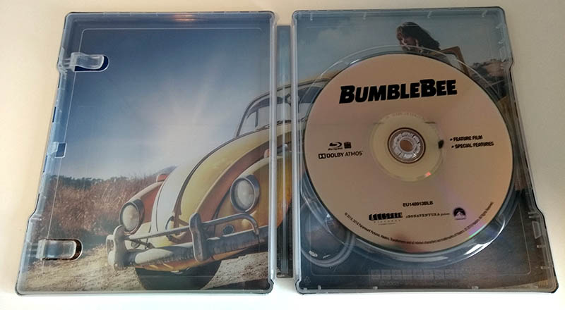 Bumblebee - steelbook Fnac - intérieur avec disque