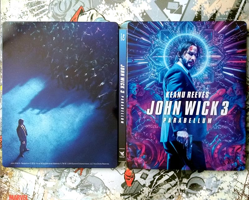 Visuel recto-verso steelbook John Wick - Chapitre 3 - Parabellum