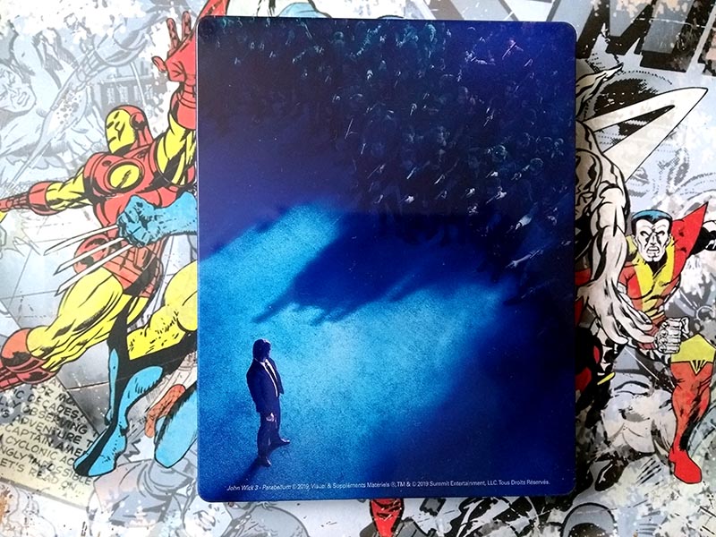 Visuel verso steelbook John Wick - Chapitre 3 - Parabellum