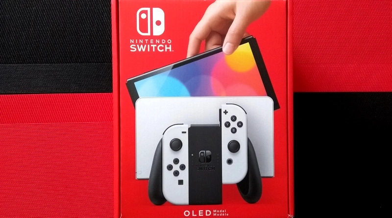 Packaging Nintendo Switch Oled - recto de la boite
