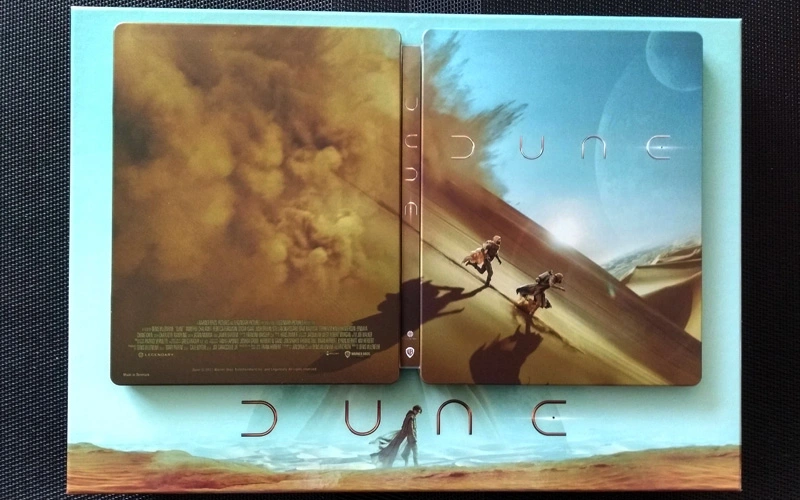 Le steelbook, déplié, de Dune