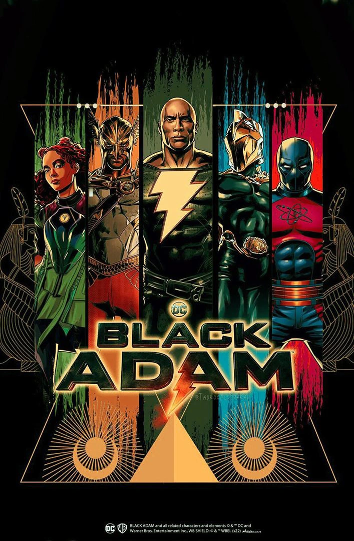 Black Adam, poster des personnages