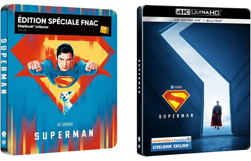 Superman : steelbooks Fnac & Leclerc