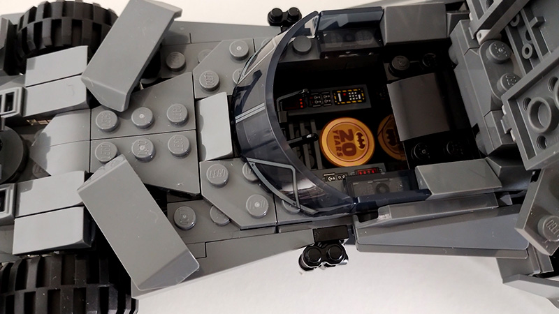 Batmobile Batman v Superman vue de l'intérieur