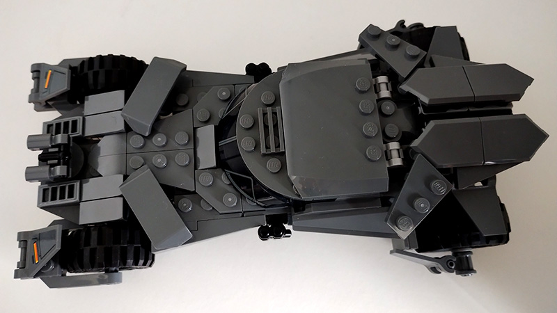 Batmobile Batman v Superman vue de dessus