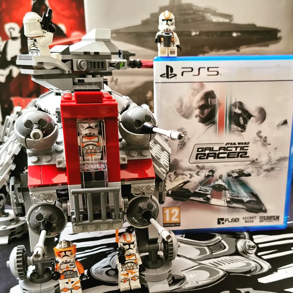 LEGO AT-TE Walker & le jeu vidéo Star Wars Galactic Racer